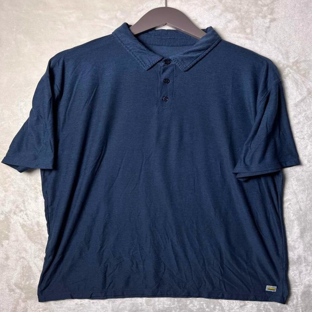 Vuori Strato Tech Polo Men's XL Navy Blue Stretch Performance Flex Athleisure